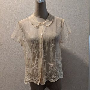 Transparent Button Up